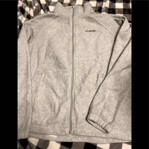 Columbia fleece full zipper,xl